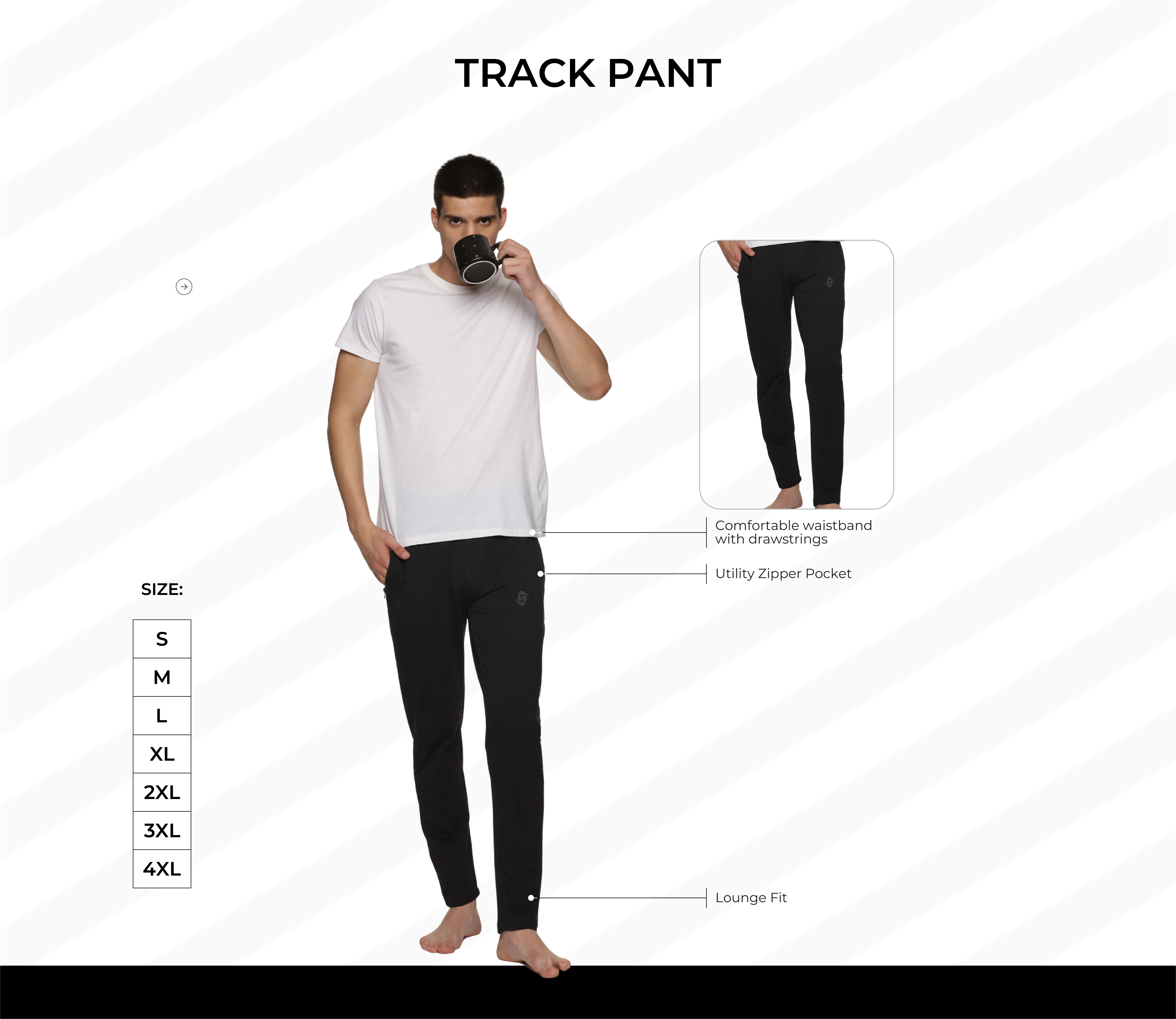 Track Pant on model